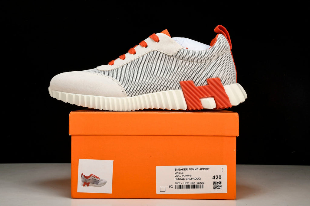 Hermès Bouncing Sneaker 'Blanc Orange Bleu'