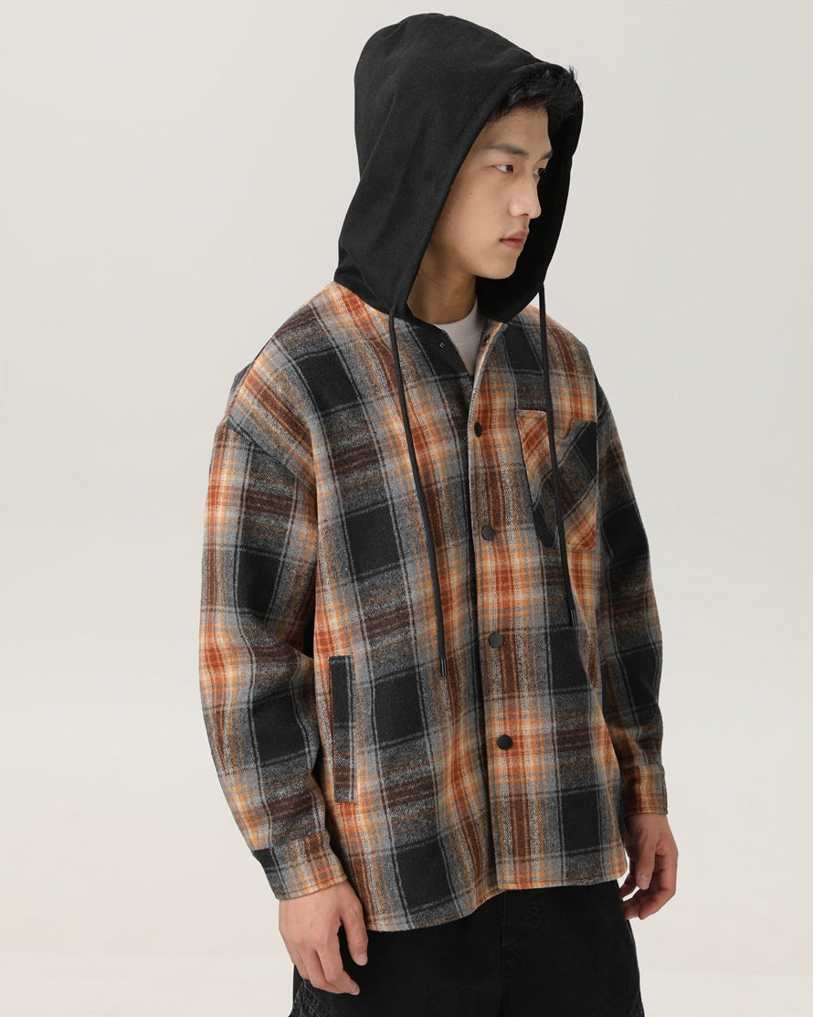 The Maillard Check Hooded Jacket