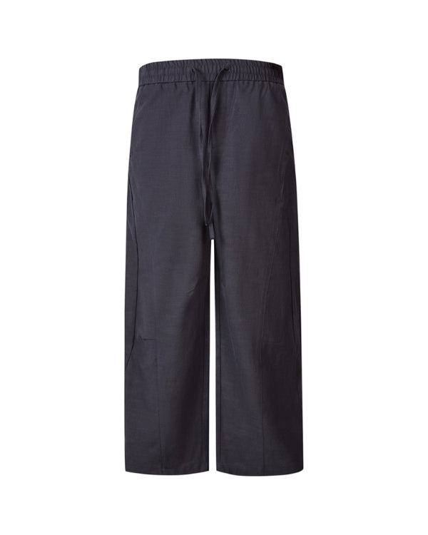 Wide Fit Linen Trouser Pants