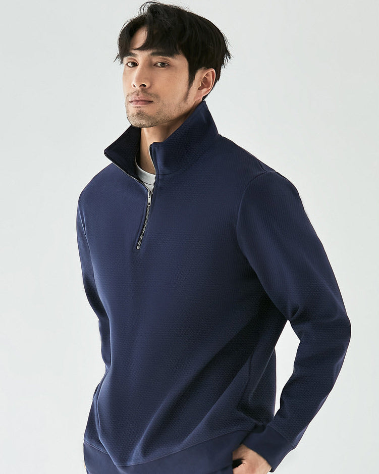 The EliteFlex Air Layer Half-Zip Stand Collar Sweatshirt