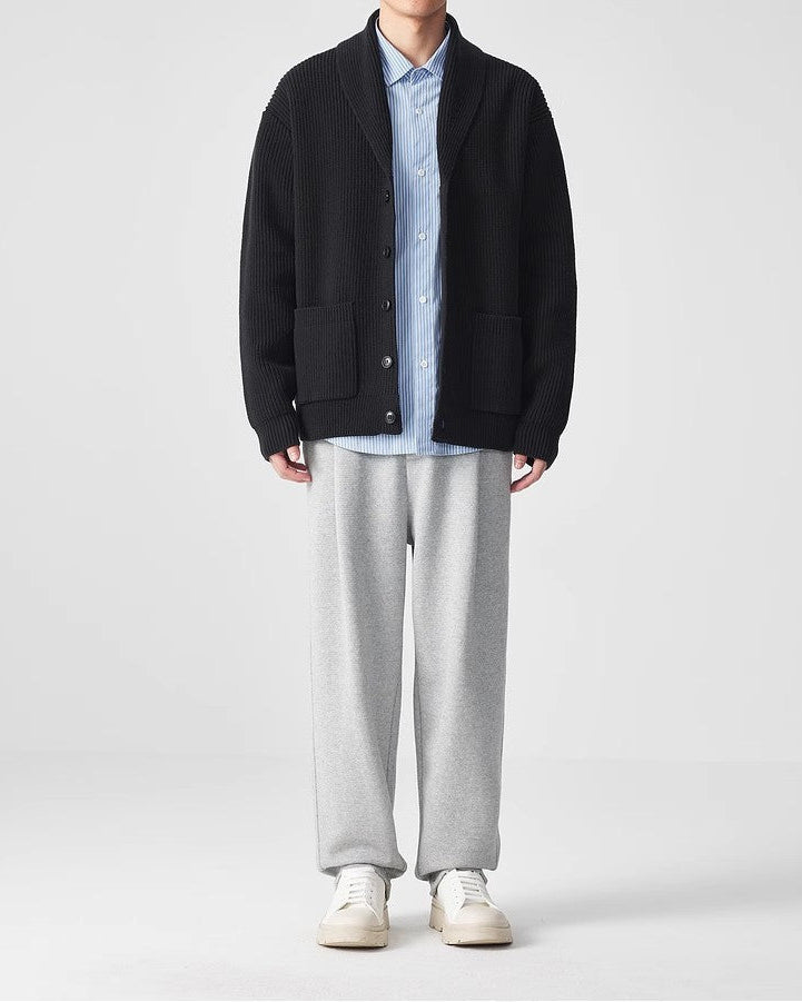 The VerdeEase Knit Shawl Collar Cardigan