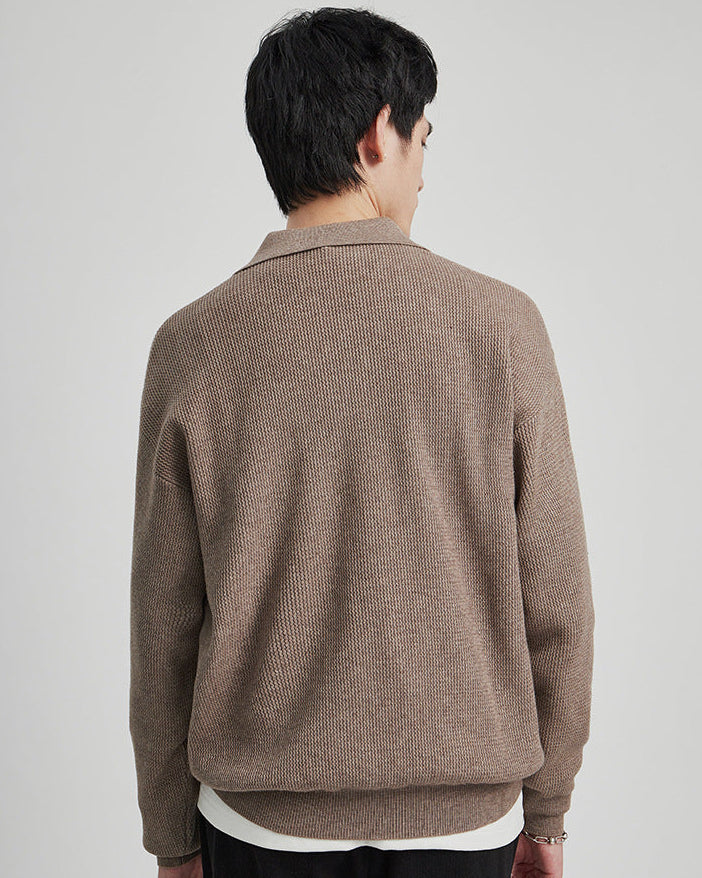 The Harlow Knit Polo Sweater