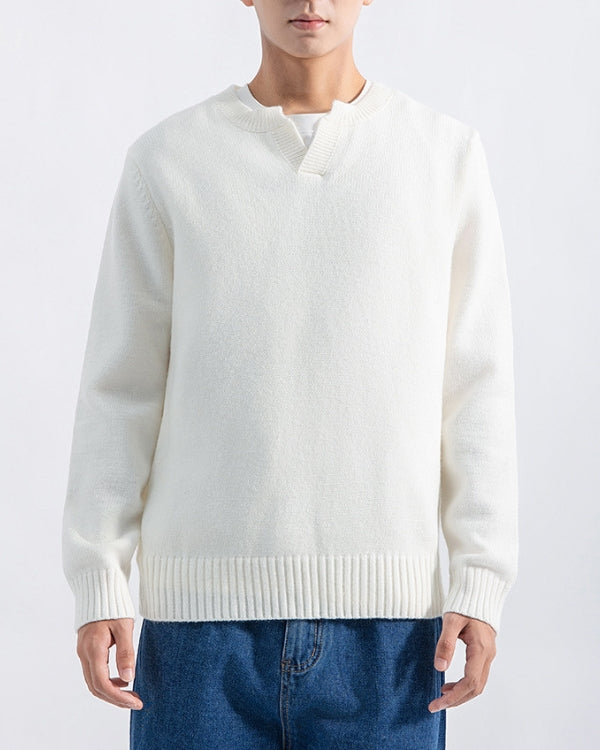 Jackal Wool-Blend V-Neck Sweater