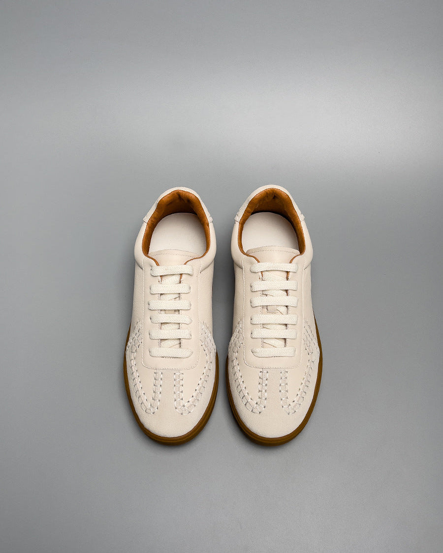 The EliteCraft German Trainer Leather Sneakers