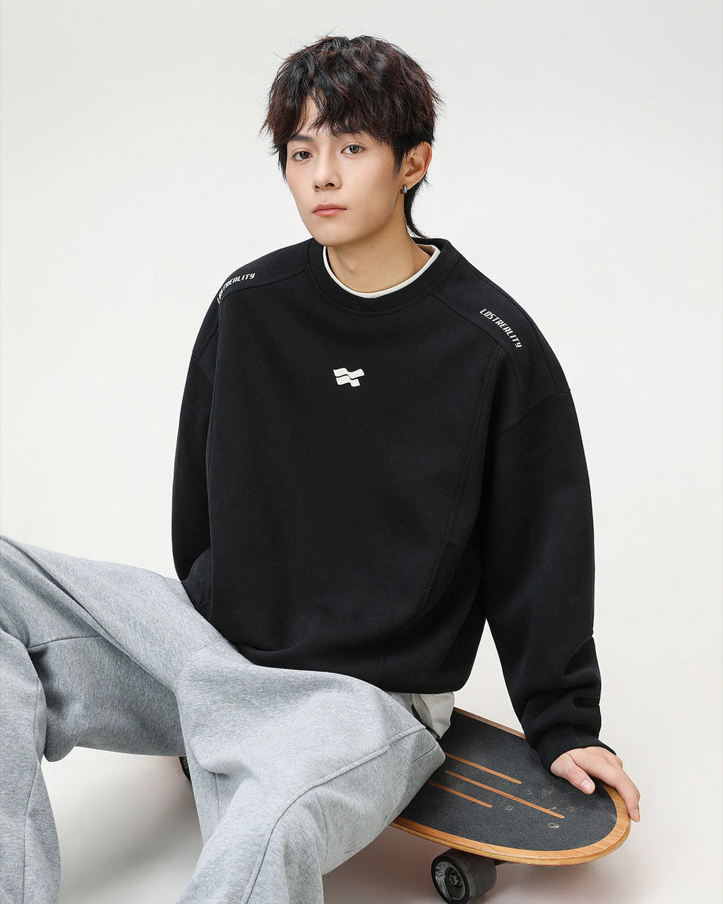 The Contour Split Heavy Crewneck Sweater