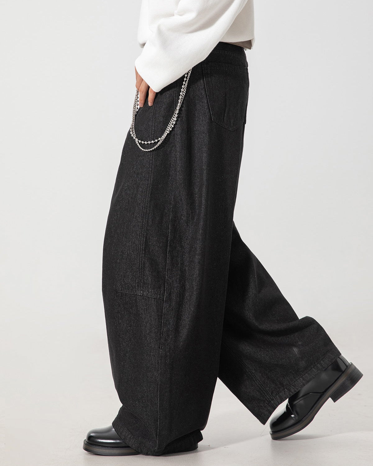 The Rawline Wide Leg Split Denim Jeans