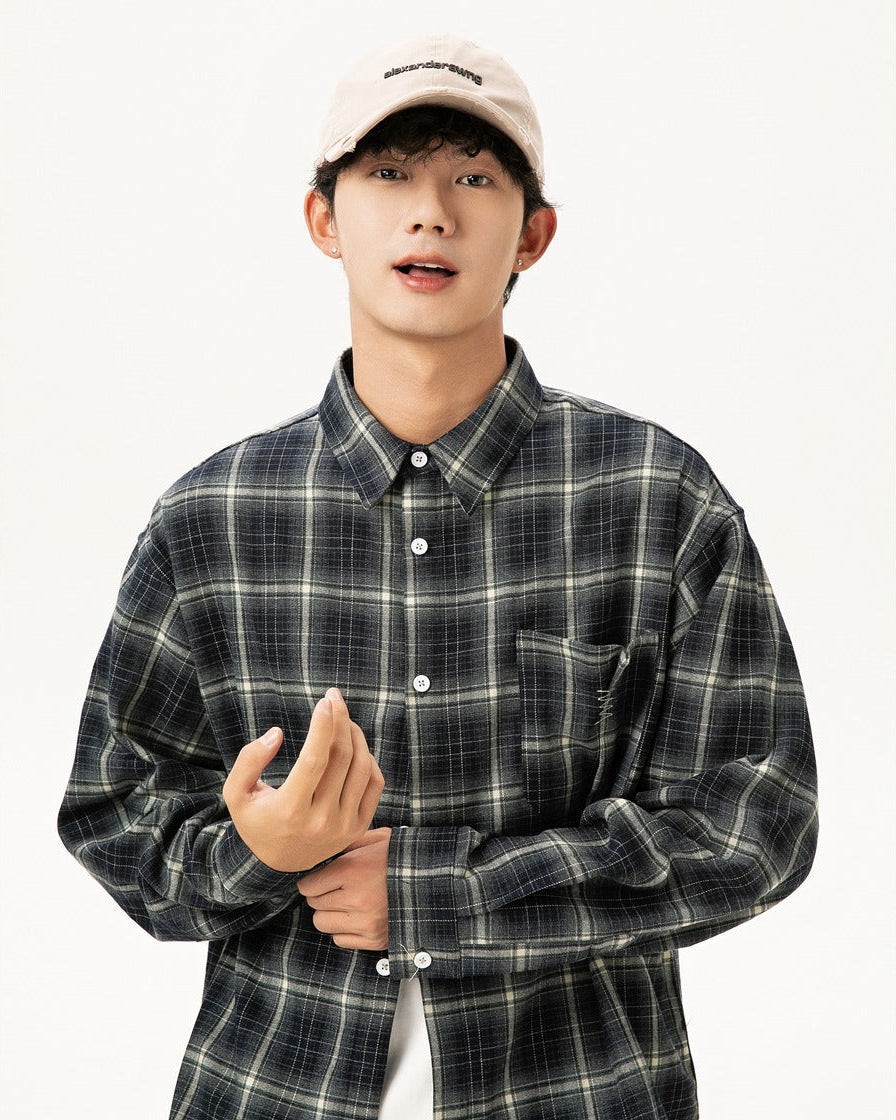 The Heritage Grid Overshirt Sweater