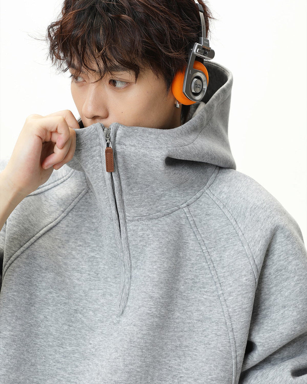 The Sculpted Split Zip Hoodie Sweater