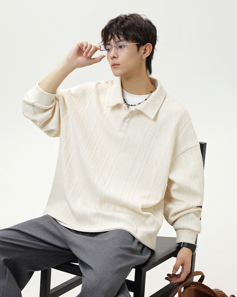 The Heritage Jacquard Polo Sweater