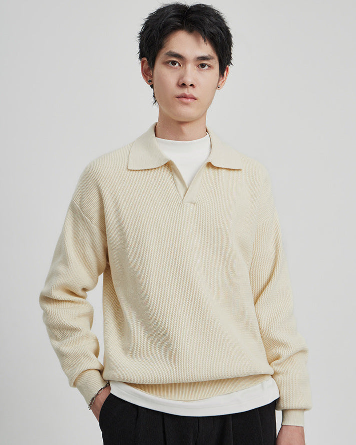The Harlow Knit Polo Sweater