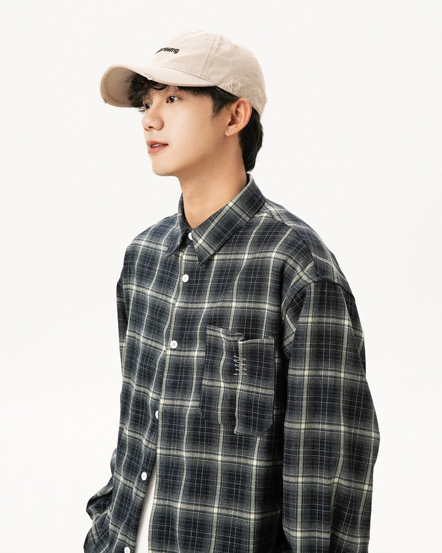 The Heritage Grid Overshirt Sweater