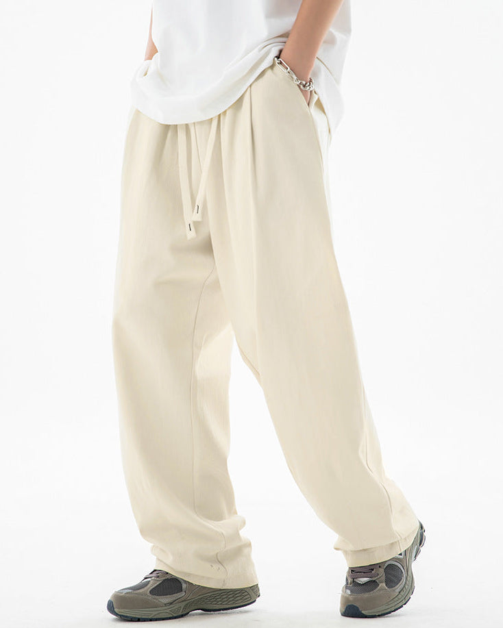 The Drift Pleated Cotton Trousers