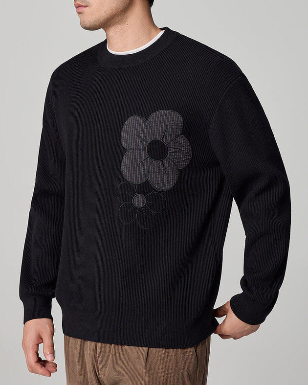 The Autumn Zen Ribbed Crew Neck Sweater