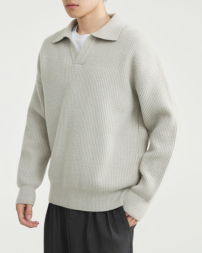The Vintage Seagull Collar Polo Sweater