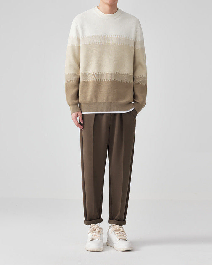 Color-Block CrewNeck Sweater