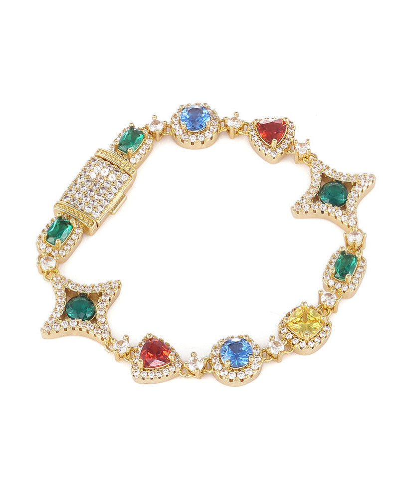 Multicolor Royale Link Bracelet