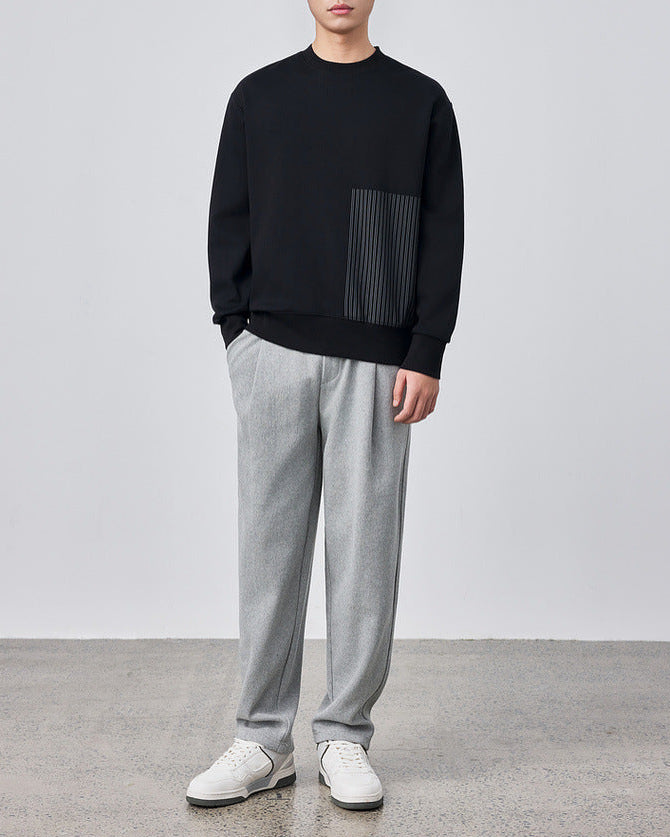 The Momeike Horizon Stripe Crewneck Sweater