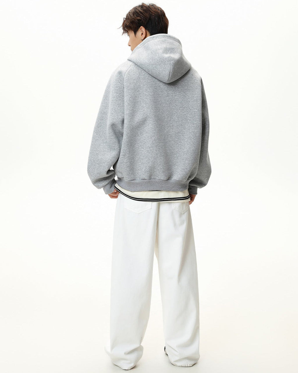 The Sculpted Split Semi-Zip Hoodie