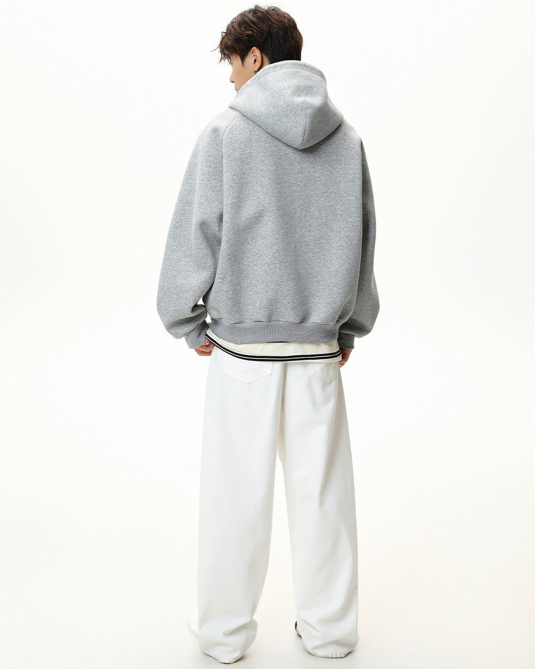 The Sculpted Split Semi-Zip Hoodie