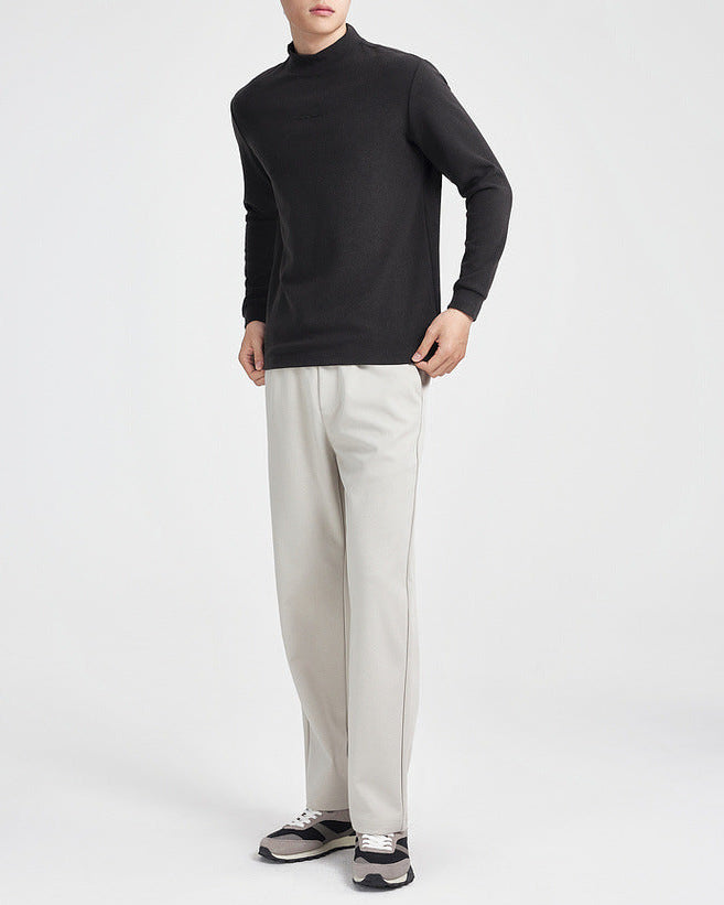 Fleece Semi-Turtleneck Base Sweater