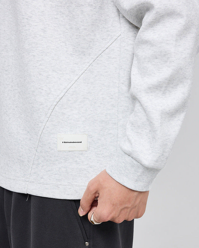 The Carver Structured Split Crew Sweater