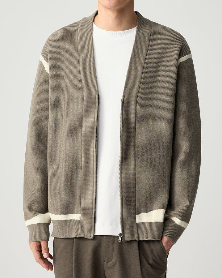 The Mo Maike 2025 Stylish V-Neck Knit Cardigan