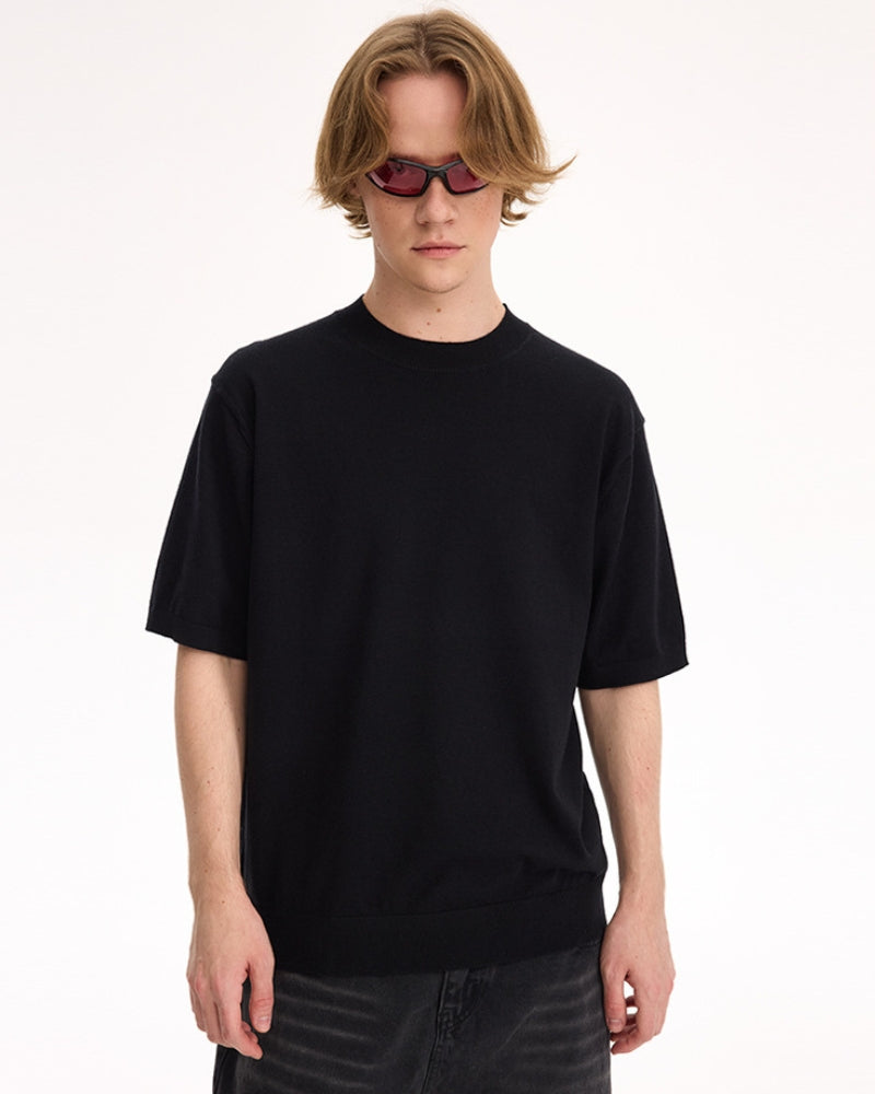 Long Elbow Sleeve Crewneck T-Shirt