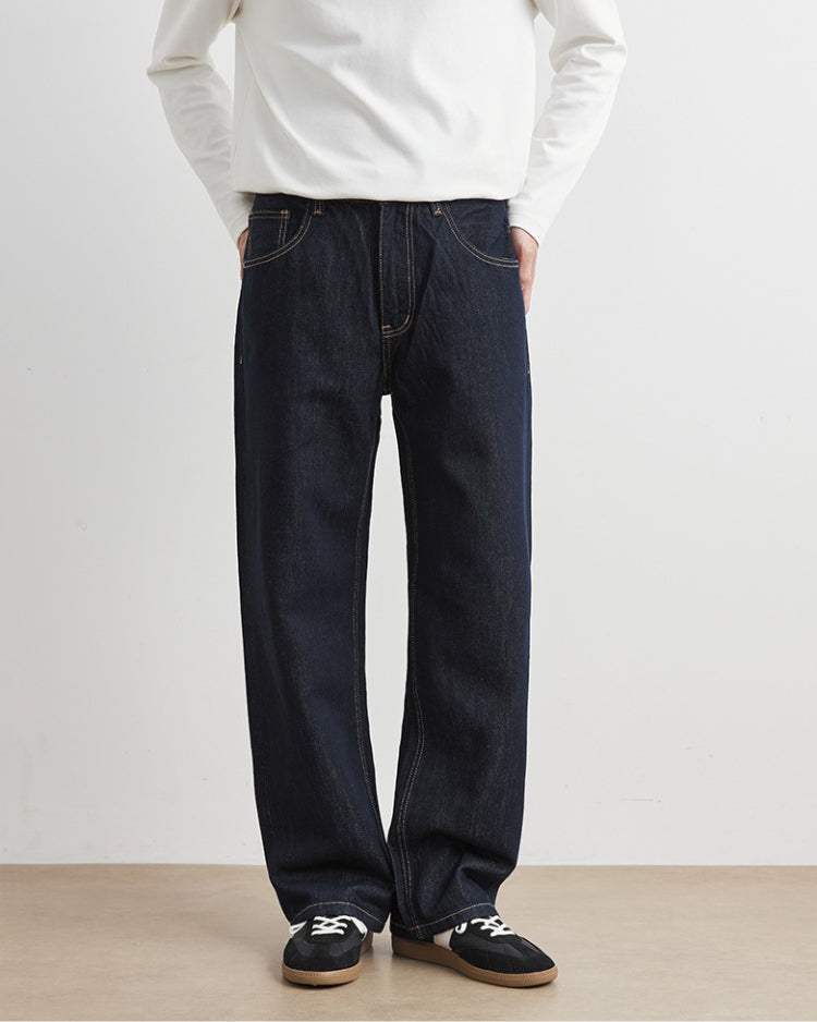 Dark Indigo Wide Leg Jeans