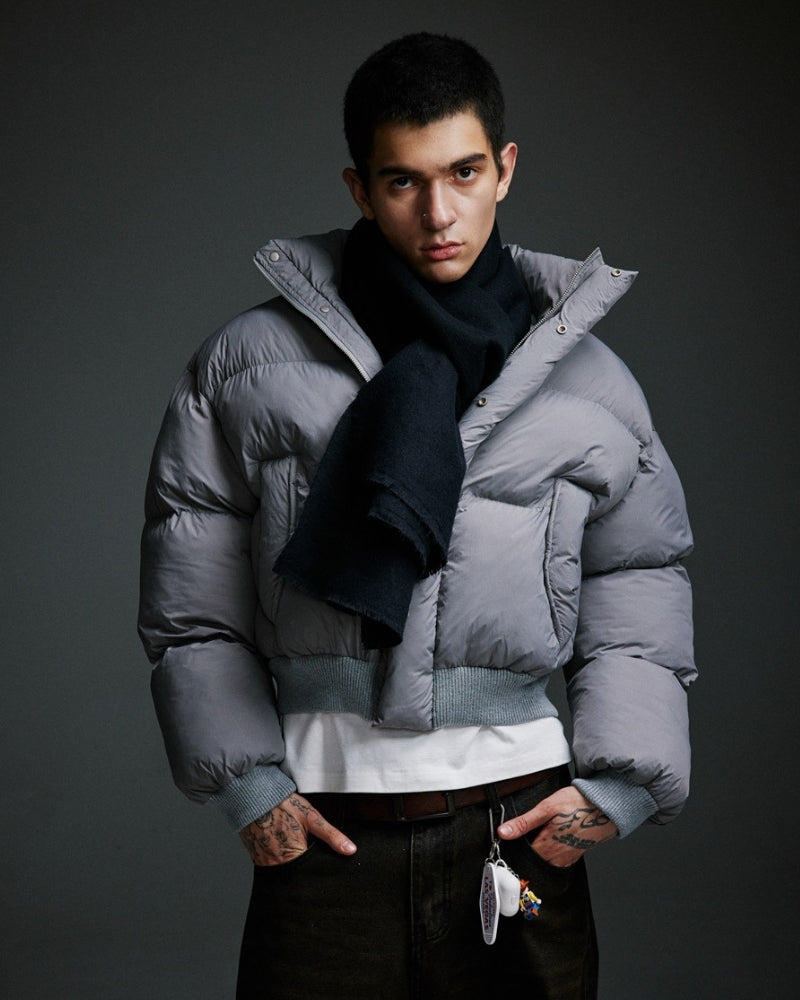 Cropped Puffer Down Jacket