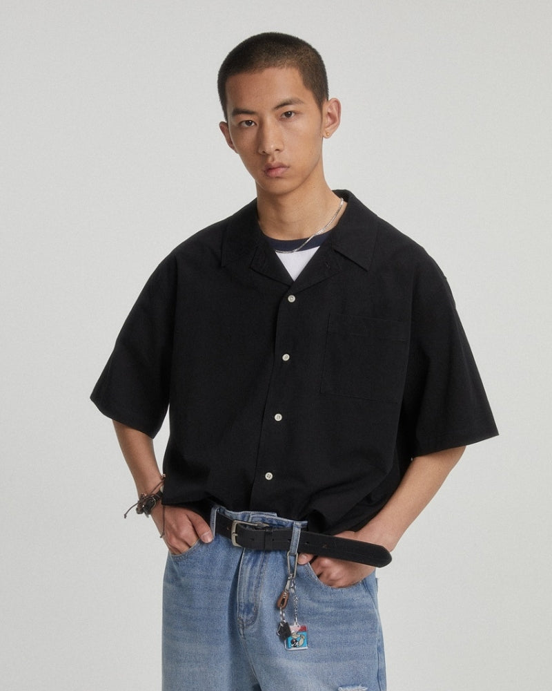 Relaxed Cuban Collar Shirt
