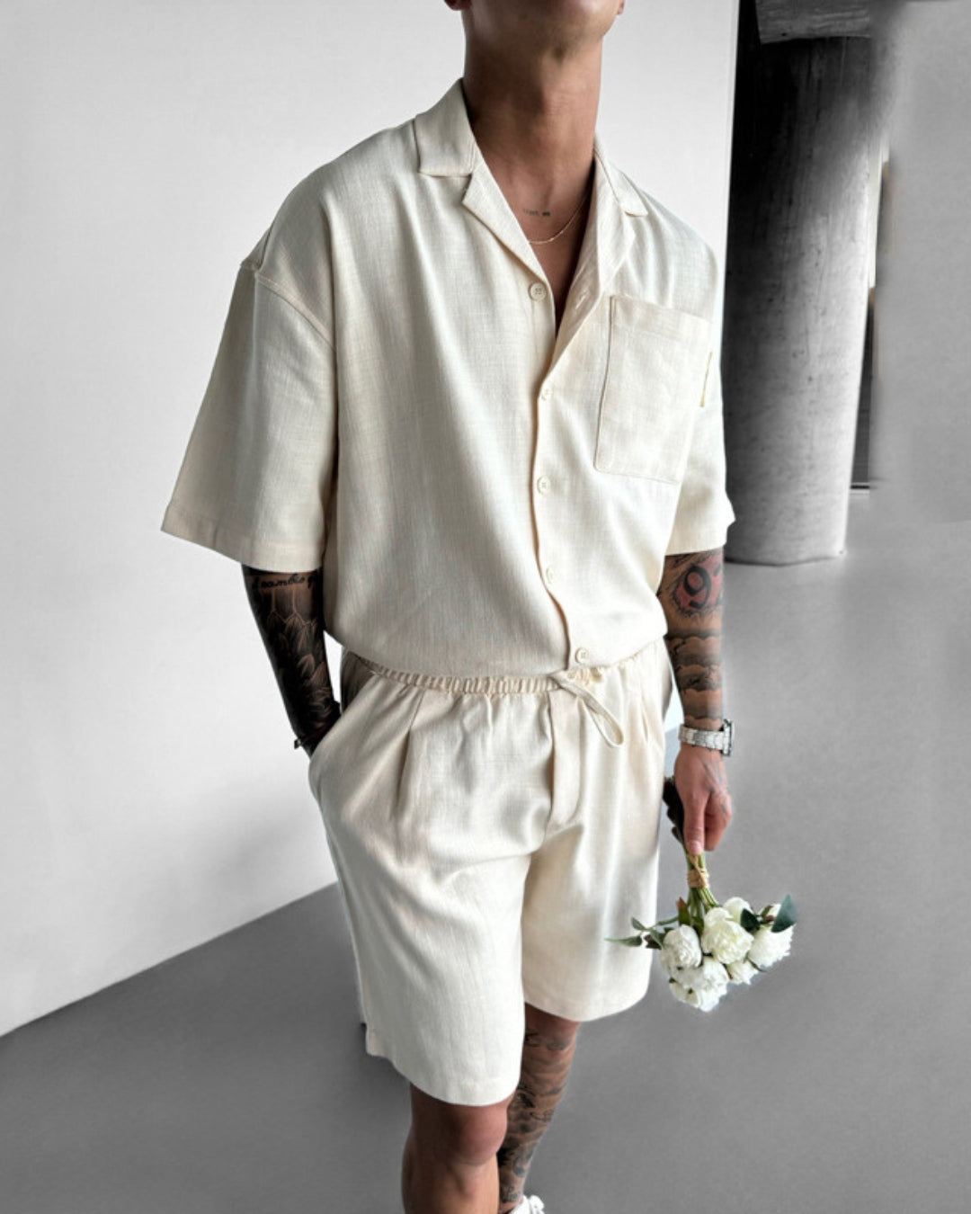 Relaxed Linen Blend Set