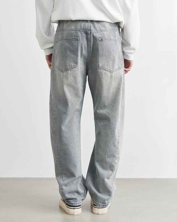 Washed Grey Loose Fit Jeans