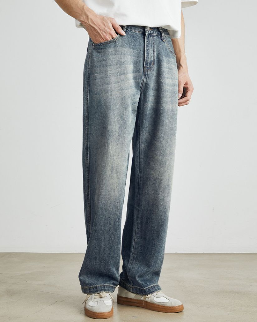 Classic Fade Straight-Leg Jeans