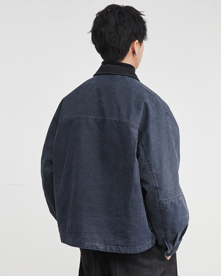 The Kaito Contrast Denim Work Jacket