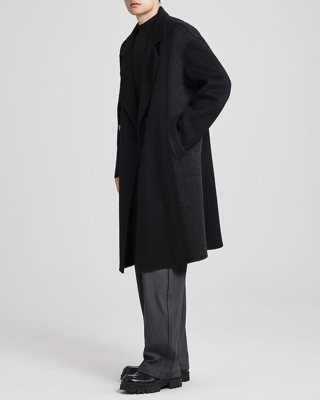 The Luxe Reversible Tweed Wool Overcoat
