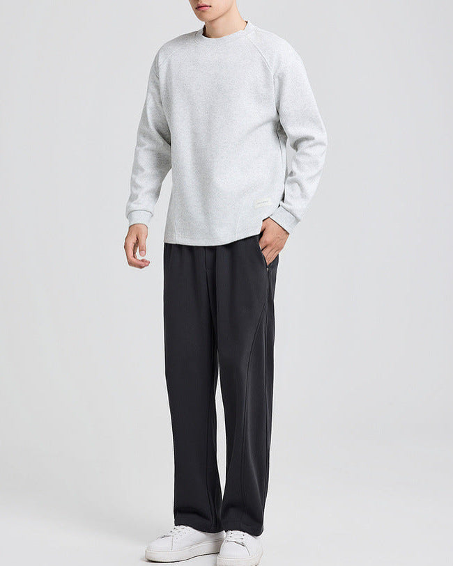 The Carver Structured Split Crew Sweater