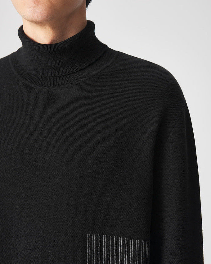The Momeike Classic Jacquard Turtleneck Sweater