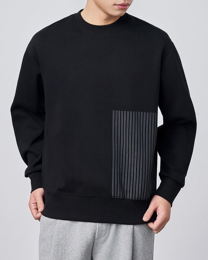 The Momeike Horizon Stripe Crewneck Sweater