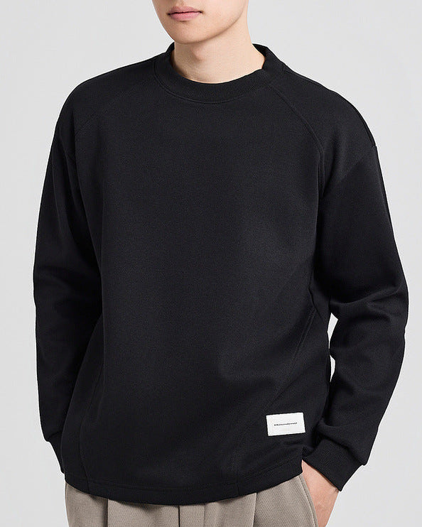 The Carver Structured Split Crew Sweater