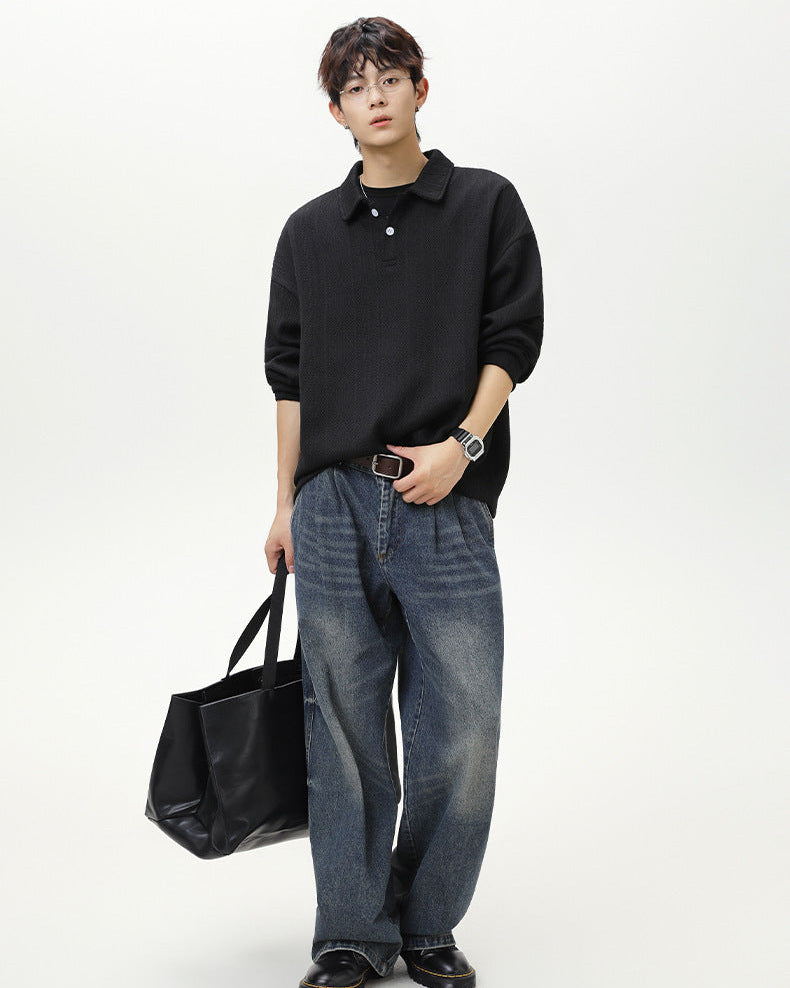 The Heritage Jacquard Polo Sweater