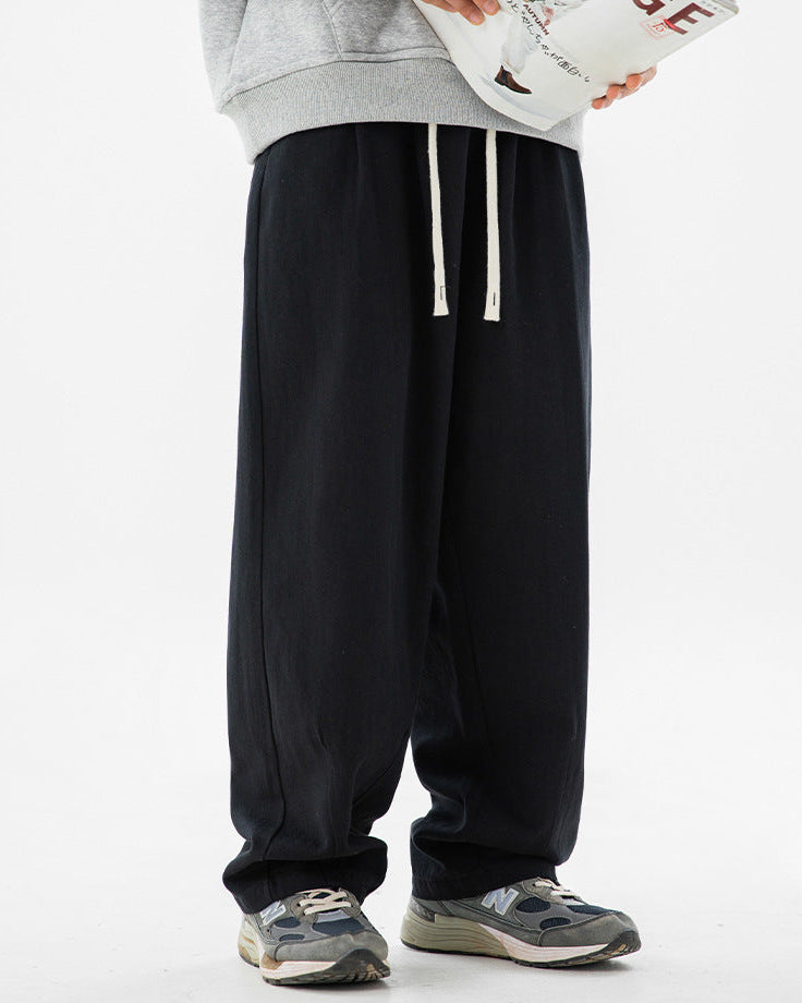 The Drift Pleated Cotton Trousers