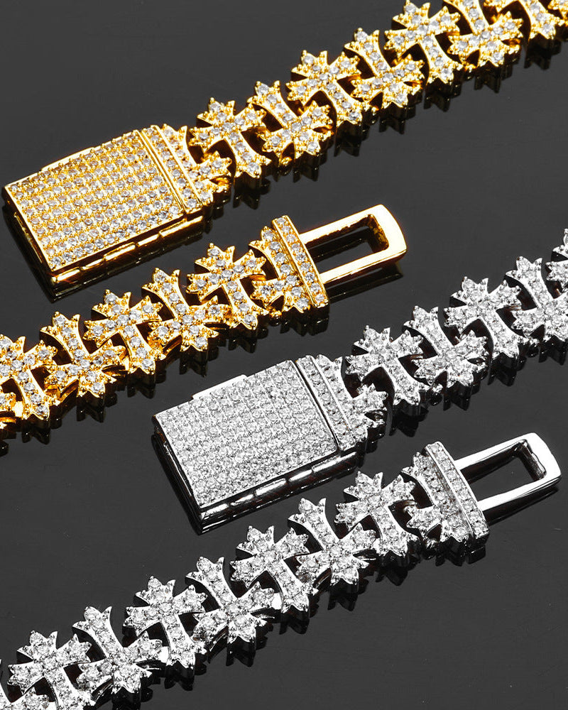 Eternal Cross Ice Bracelet
