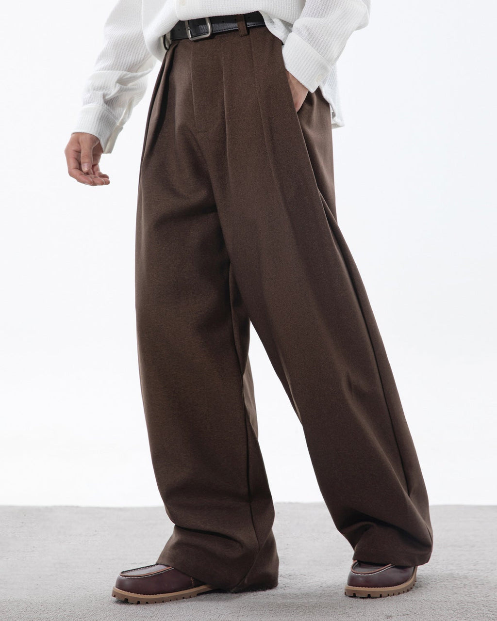 The Draped Ease Pleat Trousers