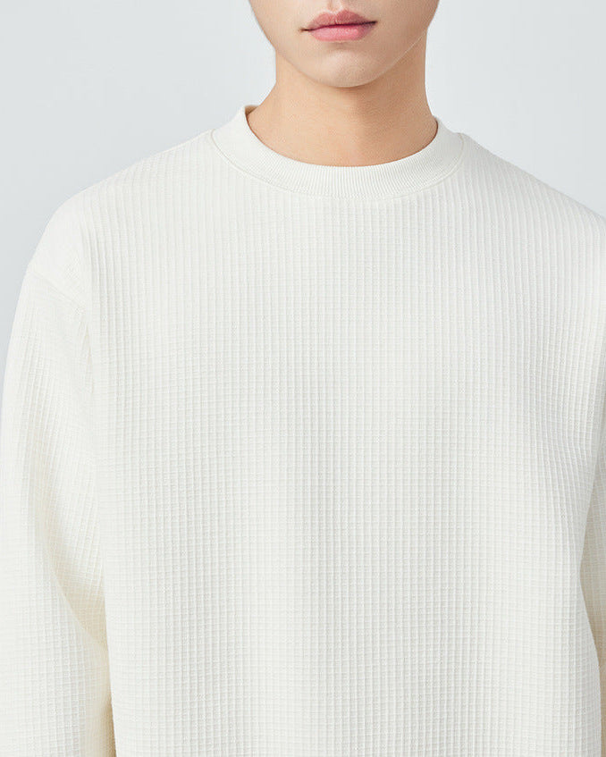 The Mimaike 320g Waffle Weave Knit Sweater