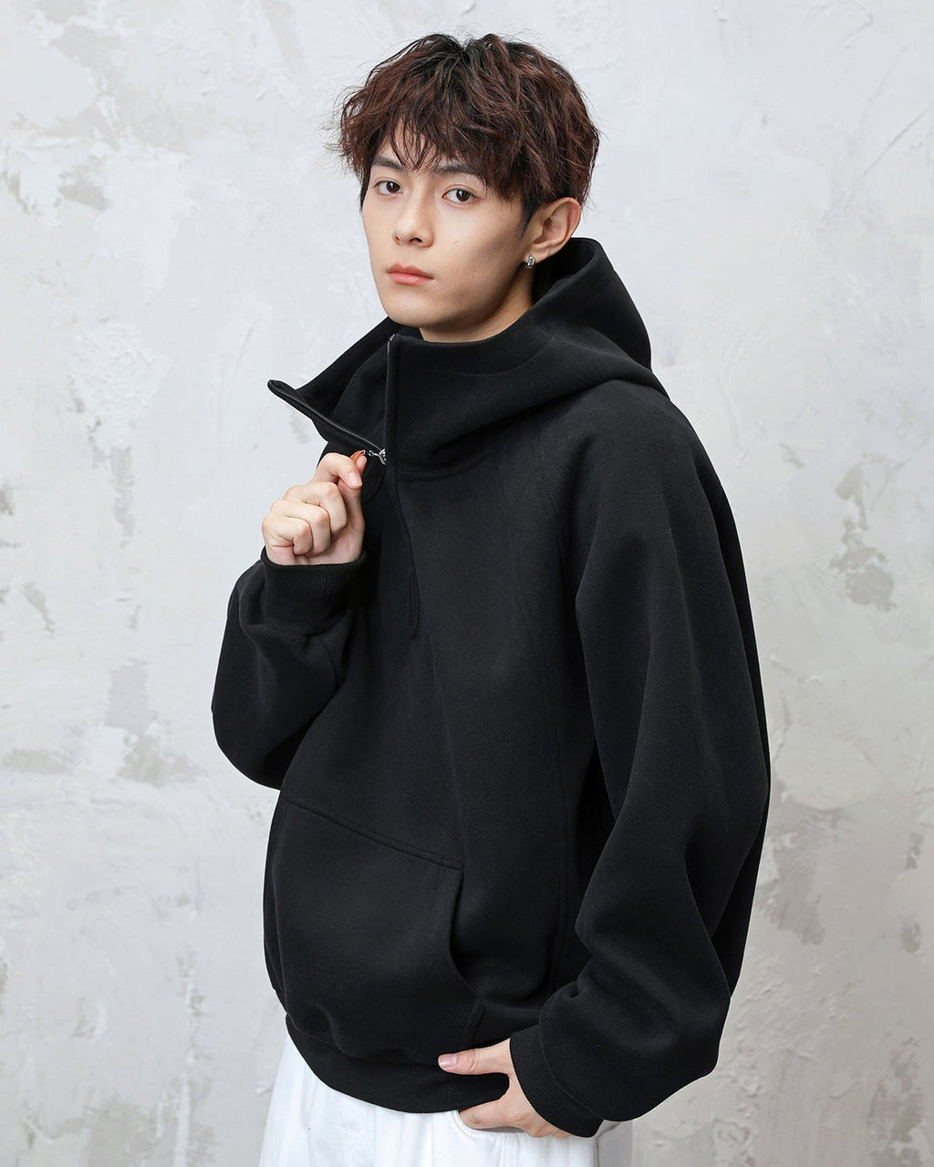 The Sculpted Split Zip Hoodie Sweater