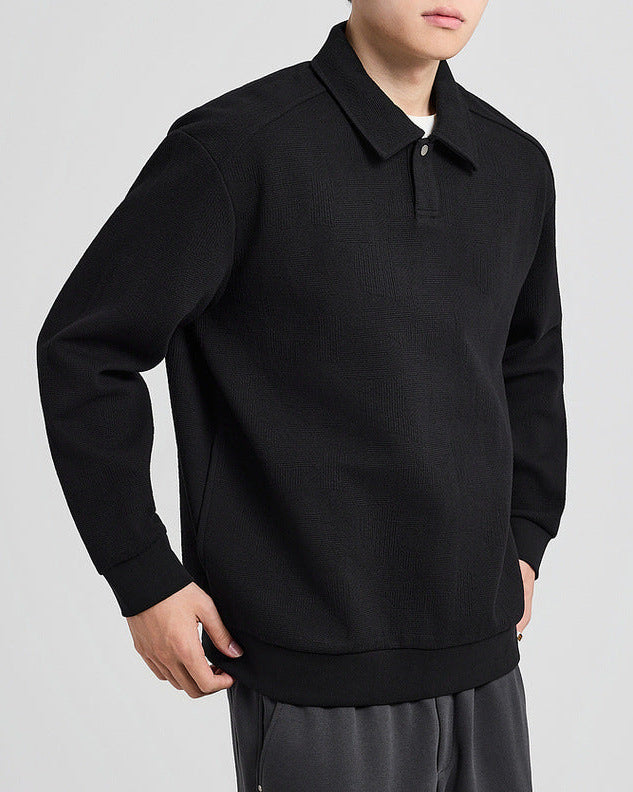 The Sutherland Jacquard Polo Sweater