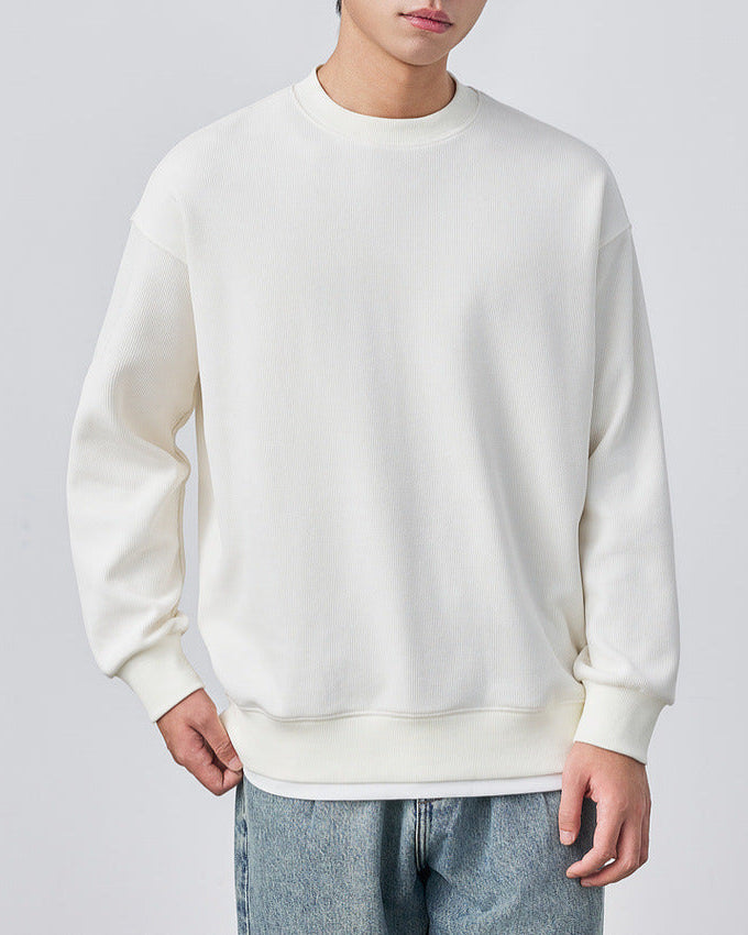 The Momeike Dual-Layer Waffle Knit Sweater