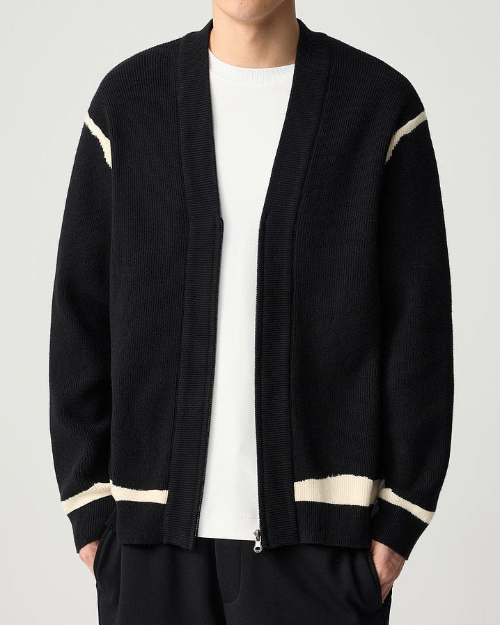 The Mo Maike 2025 Stylish V-Neck Knit Cardigan