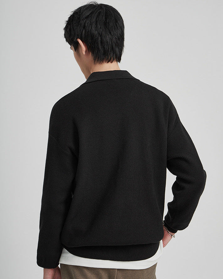 The Harlow Knit Polo Sweater