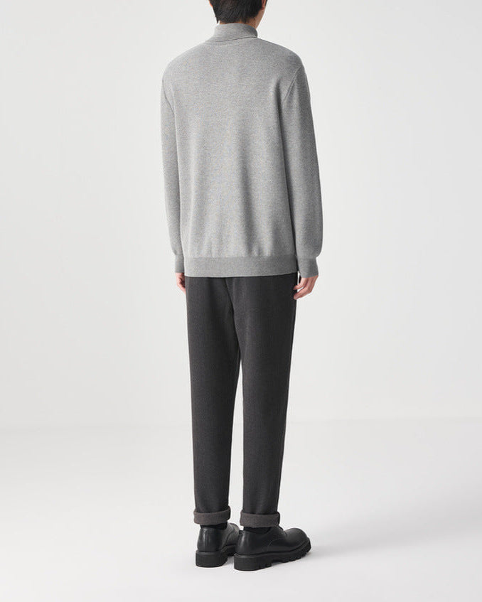 The Momeike Classic Jacquard Turtleneck Sweater